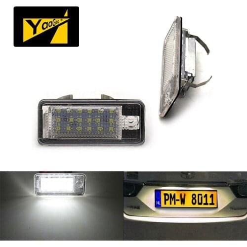 YaaGoo For Audi License Plate Light A3 S3 A4 B6 A6 S6 Q7 2001-07
