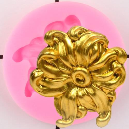3D Craft Flowers silicone mold Cake Border Fondant Cake Decorating Tools Cupcake Topper Candy Clay Chocolate Gumpaste Moulds