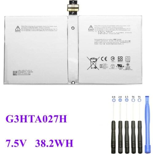 DYNR01 G3HTA027H Laptop Battery For Microsoft Surface Pro 4 1724 12.3" Tablet Battery 7.5V 38.2WH/5087mAh