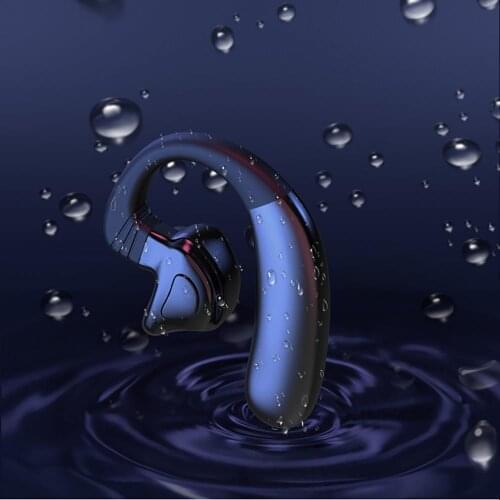 Q9S 1Pair Bluetooth 5.0 Wireless Earphones Ear Hook Sports Wireless Heatset Earhook Waterproof Bluetooth Earphone with Ear Caps