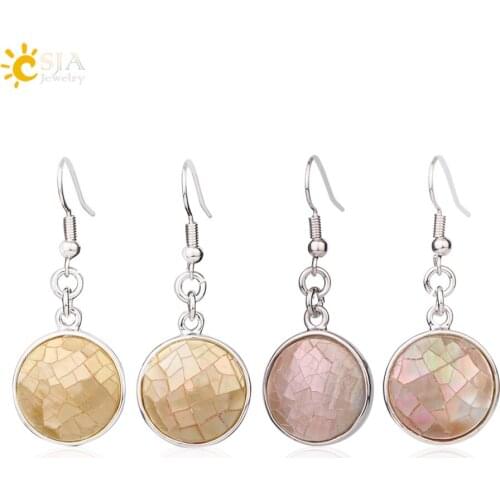 Женские серебрянные серьги CSJA Jewelry China At AliExpress