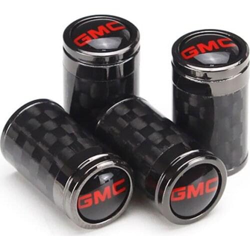 For GMC Emblem For Sierra Savana Yukon Envoy Cadillac Daihatsu Fiat Holden Universal Wheel Tire Stem Cap Cover Car Accessories