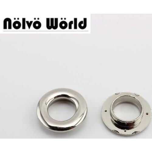 50pcs 5 colors 21*11mm push grommet 4 small claws for leather bags purse DIY hardware accessories round press eyelets