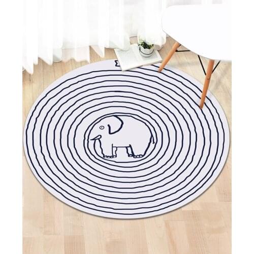 Round Carpet Bedroom Girl Summer Living Room Carpet Childrens Room Floor Mat Hanging Basket Computer Swivel Chair Floor Mat
