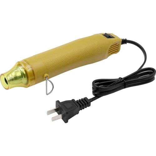 Mini Hot Air Device Yellow Portable Hot Air Blower Thermal Power Tool for for DIY Embossing Shrink Wrapping Drying Paint