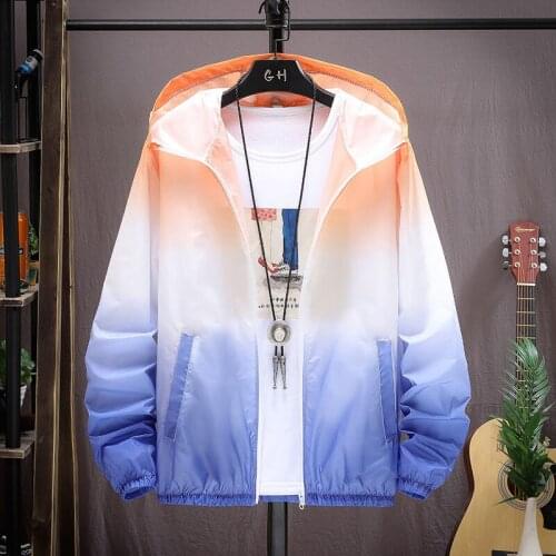 Mens Coat Jacket 2021 Summer Fashion Brand Sunscreen Clothes Thin Breathable Youth Students Streets College Couples New