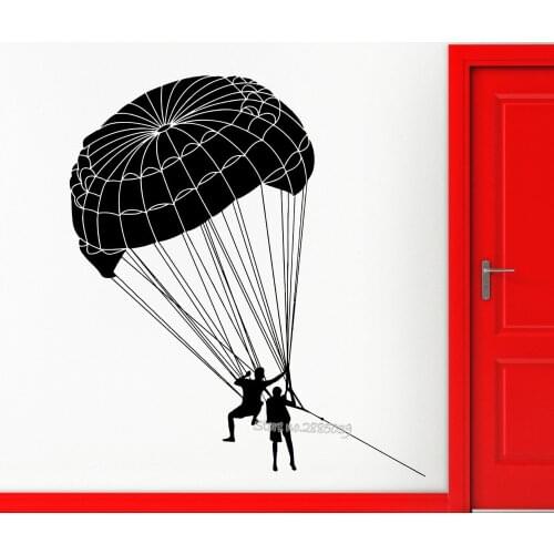 Skydiver Skydiving Wall Sticker Vinyl Decal Extreme Sports hall Home Decor Art Wall Tattoo Living Room Removable Wallpaper LA592