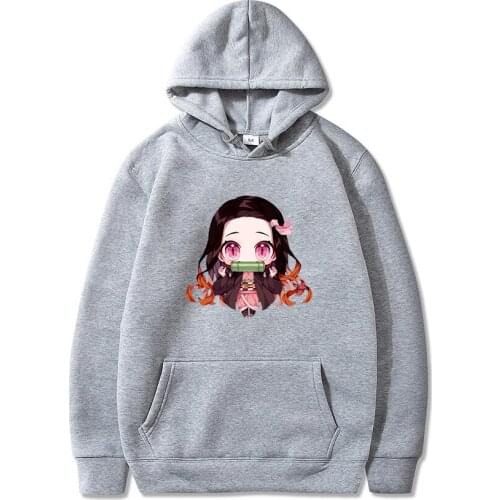 2021 New Hot Japanese Anime Sweatshirt New Women Men Kawaii Girls Hoodie Hoody Demon Slayer Clothes Female