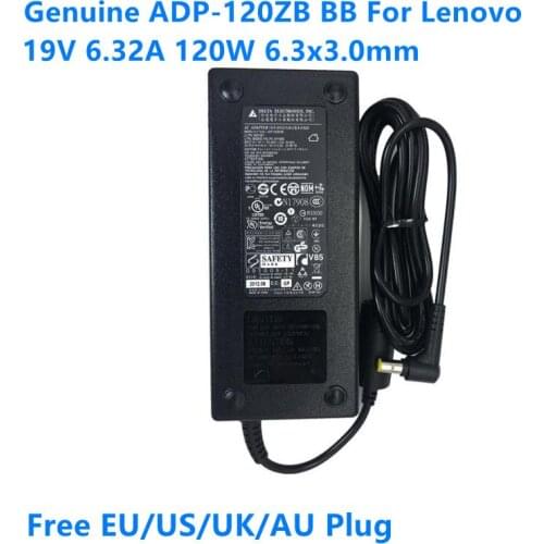 Genuine 120W AC Adapter Charger For Lenovo 19V 6.32A 120W Delta ADP-120ZB BB 54Y8865 36001857 Laptop Power Supply Adapter