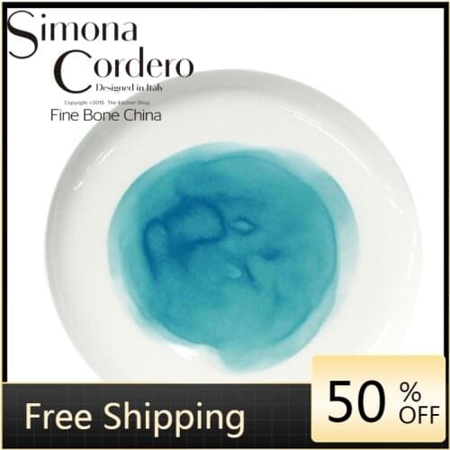 Modern Bone China Dinner Plates Flat White Porcelain Food Dessert Dishes Microwave Fruit Snack Plate Pasta Plata Home HX50DP