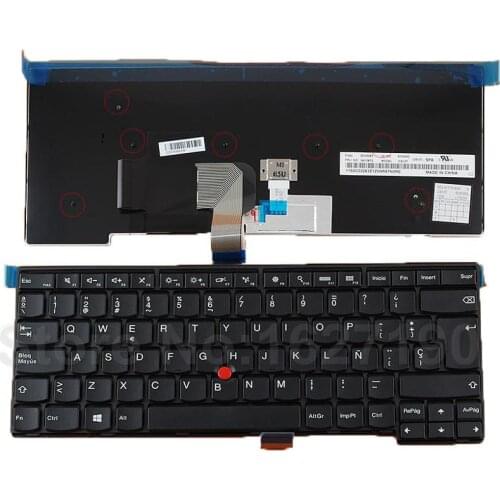 SP Spanish Keyboard Thinkpad T440 T440P T440S BLACK FRAME BLACK With Point stick Win8 New Laptop Keyboards With