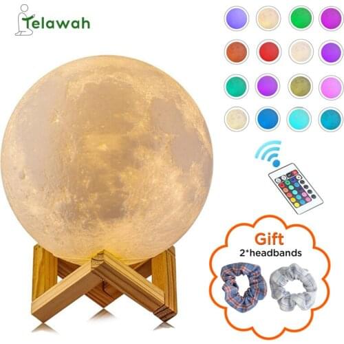 Telawah Wireless Bluetooth Coran Speakers Moon quran speaker Light Colorful Remote Control Muslim Night Light Koran Touch Lamp