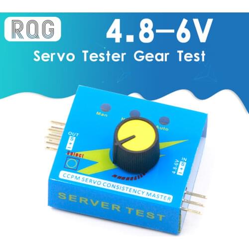Servo Tester Gear Test CCPM Consistency Master Checker 3CH 4.8-6V with Indicator Light