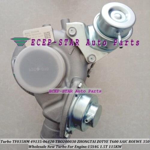 Turbo Original TF035HM 49135-06420 4913506420 49135 06420 TBO200030 For ZHONGTAI ZOTYE T600 SAIC For ROEWE 350 15S4G 1.5T 115KW