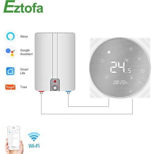 WiFi Smart Thermostat Water/Gas Boiler Temperature Controller Smart Life/Tuya Weekly Programmable Works with Alexa Google Home