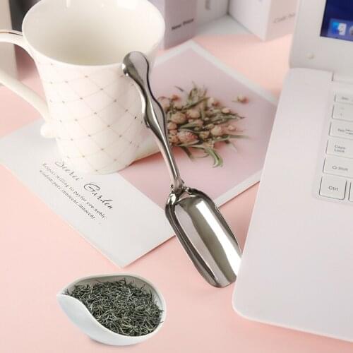 1pcs Minimalist Stainless Steel Teaspoon Tea Shovel Essential Tea Teaspoon Tea Spoon