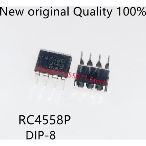 20PCS/LOT 4558D DIP8 RC4558P JRC4558D DIP 4558 RC4558 DIP-8 DIP Original In Stock