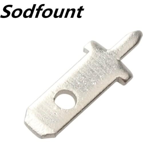 100pcs H62 brass tin plating 0.5/0.8mm thickness 2.8 circuit board insert PCB soldering piece Terminals