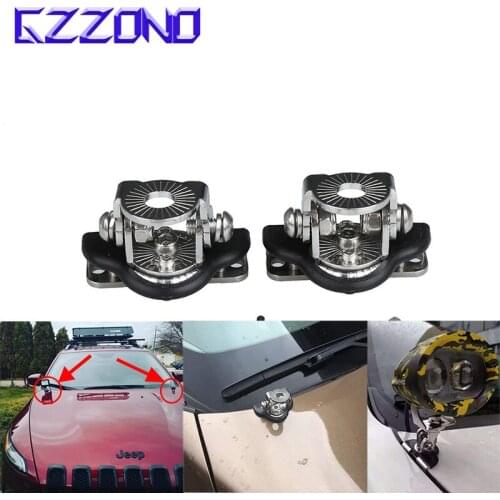 2pcs Mount Bracket A Pillar Hood Led Work Light bar Stainless Clamp Holder Offroad SUV Boat Truck Universal Car 4X4 Accessories
