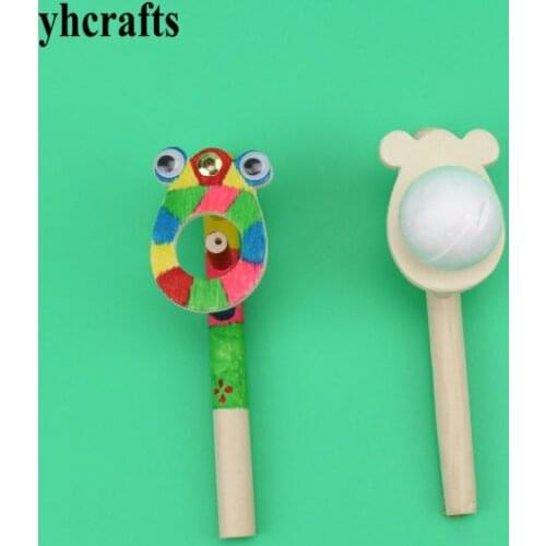 3SETS/LOT.Paint unfinished wood floating ball,Drawing toy set,Kindergarten crafts.Early educational toys,DIY toy.wholesale.OEM