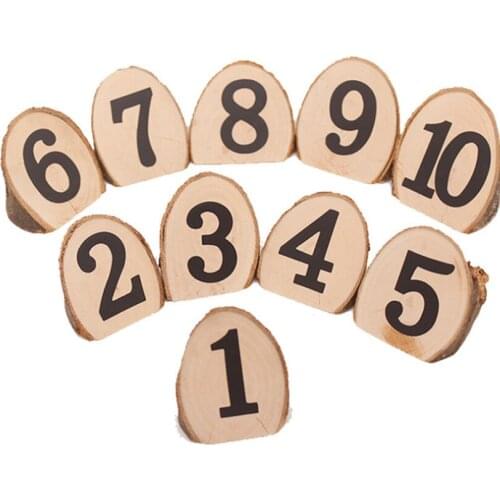 30 Pcs/lot Wood Paper Clip Creative original ecological For Album Message Natural Wooden with Number Clips Decoration Clips Pegs