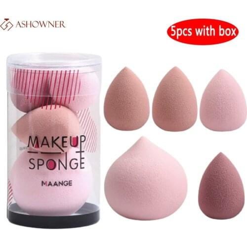 5Pcs Cosmetics Makeup Sponge Set Blender Makeup Tool Beauty Cosmetics Puff Face Foundation Sponge for makeup for Liquid Powder