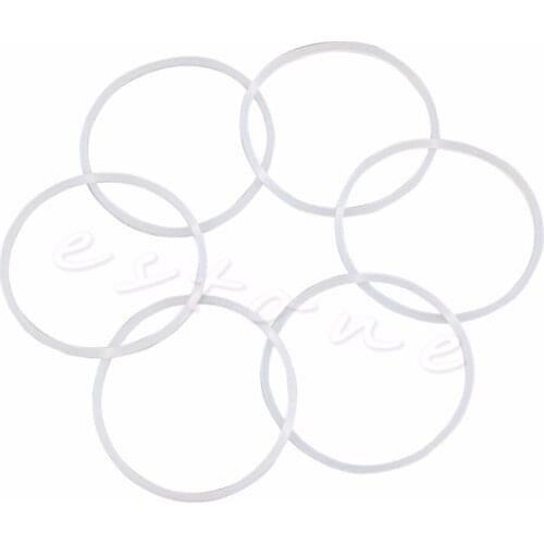 6Pcs Replacement Gaskets Rubber Seal Ring For Magic Bullet Flat/Cross Blade #RW1209