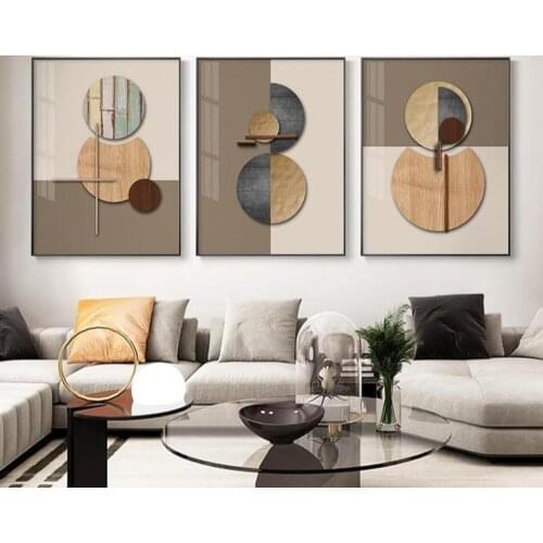 Abstract Geometric Wall Art Block Canvas Painting Minimalism Posters Prints Modern Wall Pictures for Living Room Home Cuadros