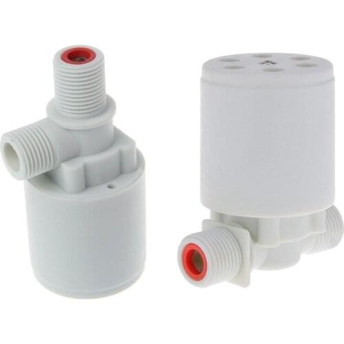 FFYY-2 Pcs 1/2 Inch Floating Ball Valve Water Level Control Valve Water Tank Water Tower Pool Solar Automatic Water Level Contro