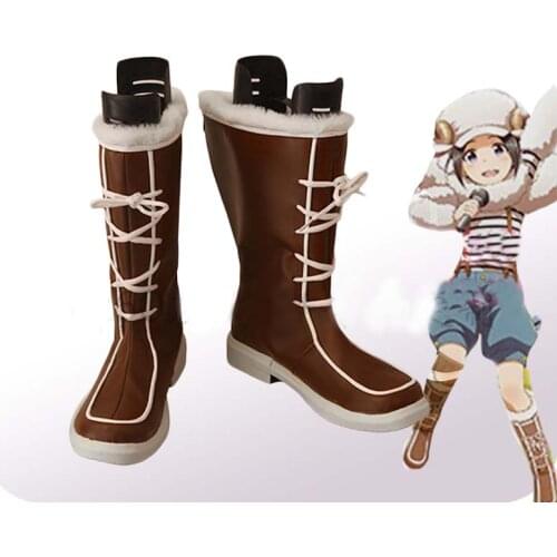 Anime Nao Okamura Boots Anime Cosplay Shoes