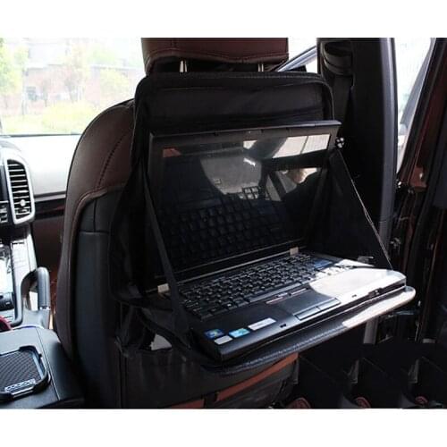Car Storage Organizer Foldable Car Computer Desk Car Back Seat Table Laptop Holder Tray Storage Bag Interior Accessories