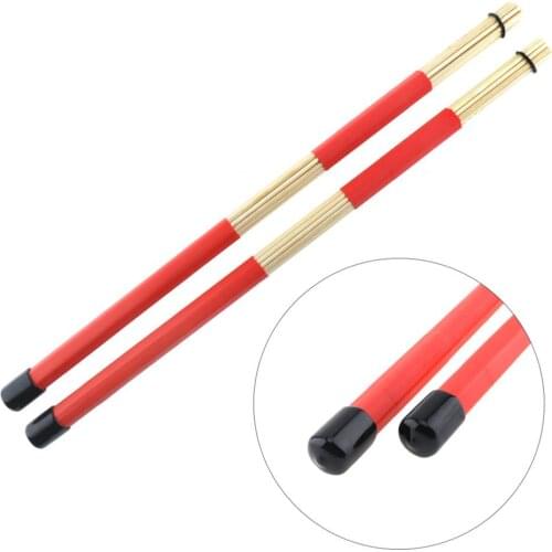 Drum Sticks 2pcs 40cm Wooden Rods Rute Jazz Drum Sticks Drumsticks Percussion Instruments Accessories for Drum Set