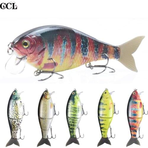 CCLTBA 3pcs/lot Jointed Float Swimbait Fishing Lures 17.8cm 66g Lip Topwater Wobble Bait LifeLike Swim Freshwater Fishing Tackle