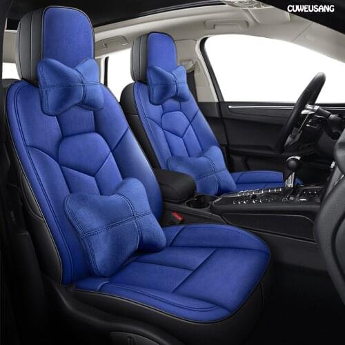 CUWEUSANG Custom Leather car seat covers For Mercedes-Benz E260 E300 E200 E250 E260 E320 C200 C180 C300 C260 C100 C320 car seats
