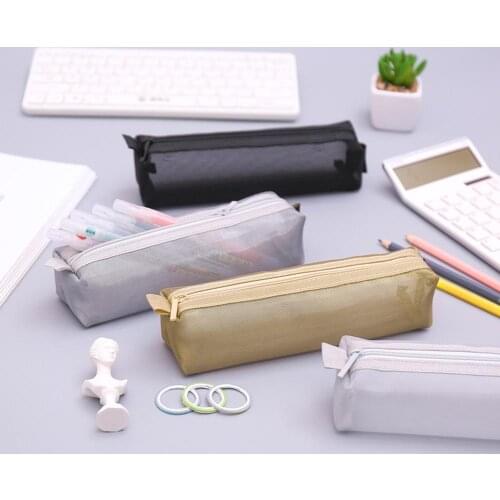 Marble Pencil Case Cute School Pencil Cases For Girls Boy Kawaii Leather Big Pen Bag PencilCase Pouch School Stationery