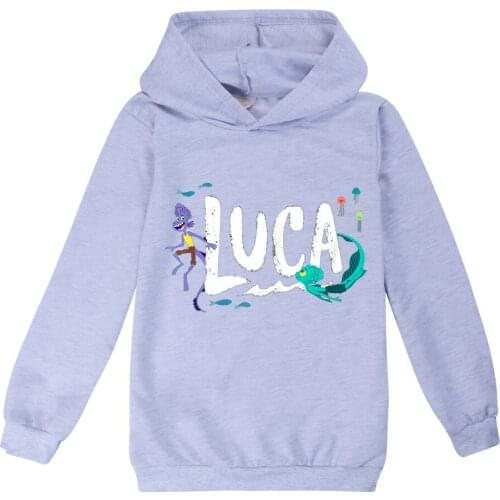 Toddler Fashion Autumn Hoodie Children Sweatshirts Kids Boy Girl Cartoon luca Streetwear Coat Cotton T-shirt Pullovers Jacket