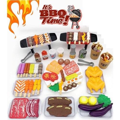 Childrens kitchen simulation toys barbecue classic game simulation kitchen series toys early education gift play house toy