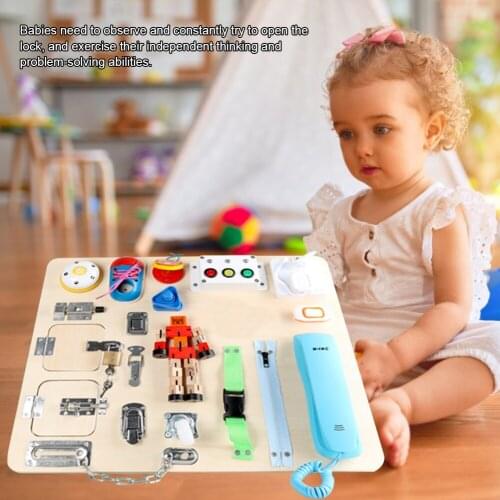 Toddler Busy & Board Multifunctional Educational Baby Fine Motor Skills Practice Toy Early Learning & Education Preschool Toys