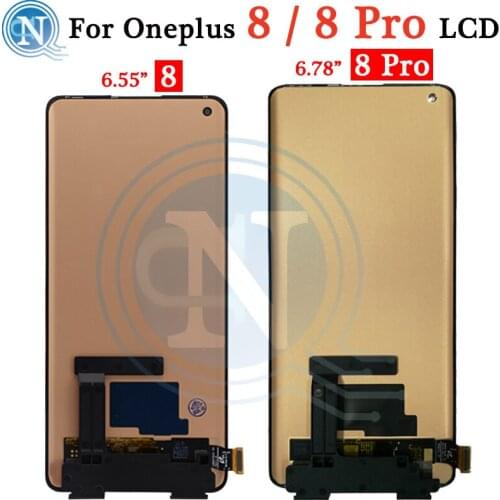 For OnePlus 8 Pro LCD Display Screen Touch Panel Digitizer For oneplus 8pro lcd New Replacement Parts For OnePlus 8 LCD Display