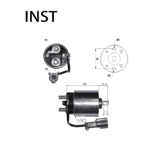 ELECTROMAGNETIC SWTICH SOLENOID FOR 12V 4.5KW 2114-67605 2114-87603 23343-84A07 1719