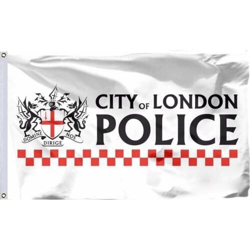 British London police -A Flag 150X90cm (3x5FT) 120g 100D Polyester Double Stitched High Quality Banner Free Shipping