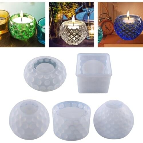 Flowerpot Plant Pot Epoxy Resin Mold Candlestick Candle Holder Silicone Mould DIY Crafts Home Decorations Casting Tools
