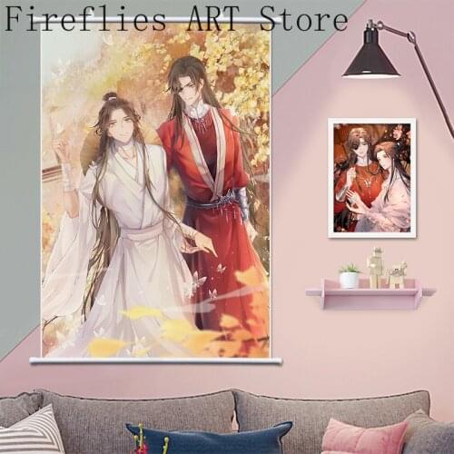 Anime Tian Guan Ci Fu Painting Diamond Painting Diamond Embroidery Full Square Cross Stitch Kits Diamond Mosaic Home Decor