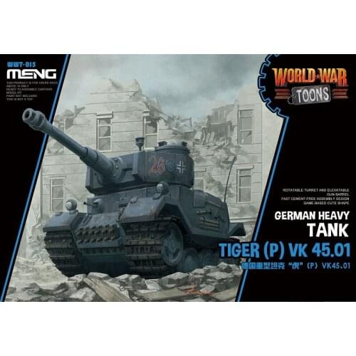 MENG WWT015 Cute German Heavy Tank Tiger-Type P-Type Vk45.01 Glue-Free