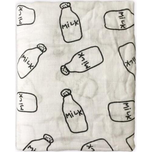 Multifunctional Aden anais 100% Bamboo fiber Baby Swaddles For Newborn Baby Blankets Black & White Gauze Bath Towel Soft