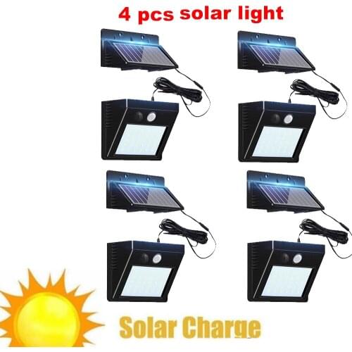 30 LED Solar Lamp Motion Sensor Wall Light Outdoor Courtyard Garden Garage Security Lamp Waterproof Solar Street Lightoptional s