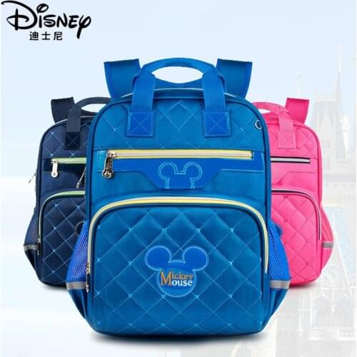 Disney Genuine Large Capacity Childrens Backpack Mickey Mouse Waterproof Fashion Student Bag Minnie Mouse New Handbag