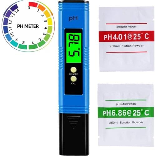 Portable LED Digital Display PH Water Quality Tester With 0.01 PH High Accuracy 0-14 PH Measurement Range Ideal Water PH Tester