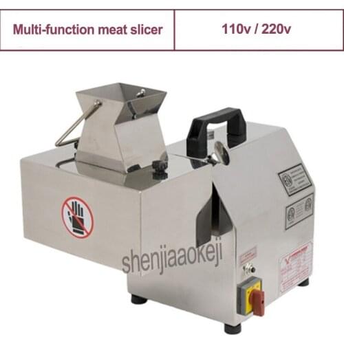 110/220V Commercial Meat Slicer Electricity Cutting Machine Stainless Steel Kitchen Cut Meat Machine Meat Food Cutter Machine