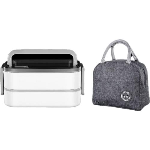 Heated Lunch Box 3 Layers Insulated Lunch Container Leak-Proof Thermal Bento Box Every Parts Detachable Meal Heater